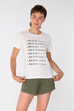 T-Shirt Create Change Off White