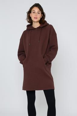 Kapuzenkleid Structured Deep Mahogany
