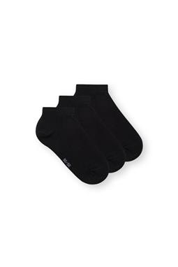 3 Pack Low Socks Black