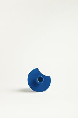 Candlestick Luz Half Cobalt Blue