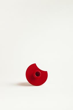 Candlestick Luz Half Carmine Red