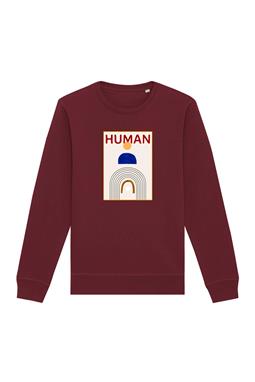 Sweatshirt Human Bordeaux