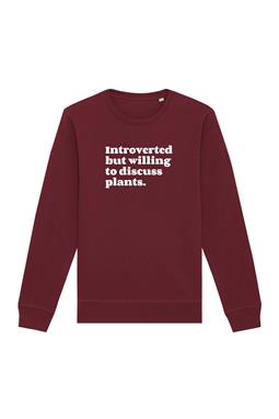 Sweatshirt Introvertiert Bordeaux