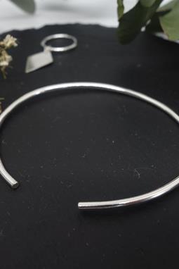 Bracelet Wire Bangle Recycled Silver