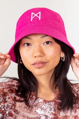 Bucket Hat Logo Roze
