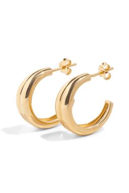 Earrings The Harlow Hoop Medium 18k Gold Plated
