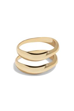 Rings The Double Trouble Set Solid 14k Gold