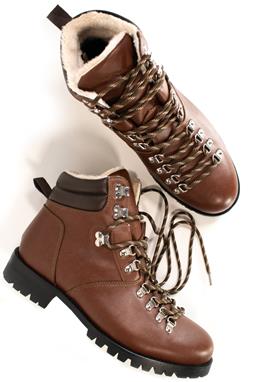 Hiking Boots Men Wvsport Insulated Waterproof Alpine Trail Chestnut Brown