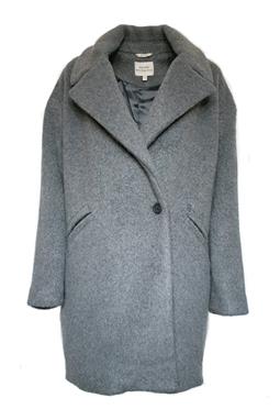 Coat Vegan Wool Oversize Grey