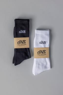 2er-Pack Classic Logo Socks, Schwarz & Weiß