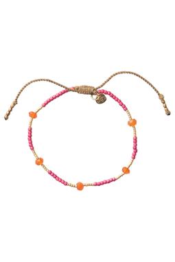 Armband Warrior Carnelian Gold Rosa & Orange