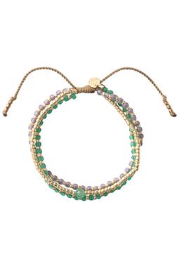 Armband Loyal Aventurin Gold Grün