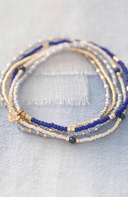 Armband Respect Lapis Lazuli Goud Blauw