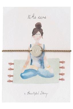 Armband Schmuck Postkarte Yoga