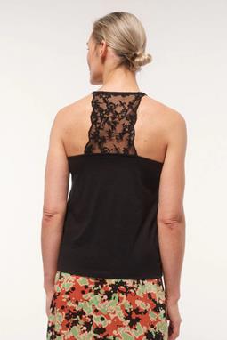 Top With Lace Black