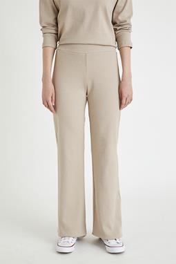 Trousers Organic Cotton Rib Beige