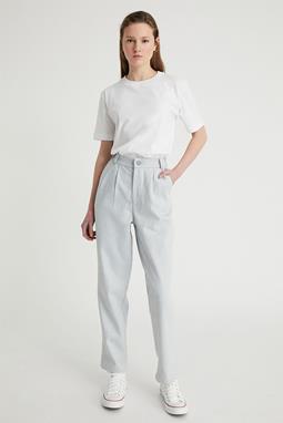 Trousers Pleated Light Grey