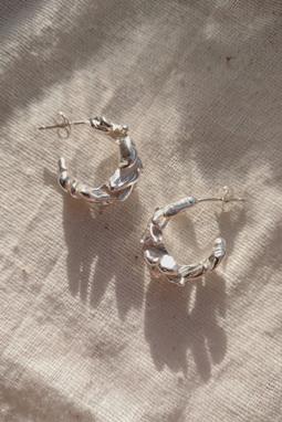 Earrings Bloom Recycled Silver
