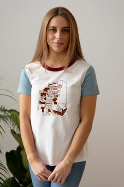 T-Shirt Ana Oncina Automaat Wit