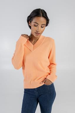 Sweater V-Hals Oranje