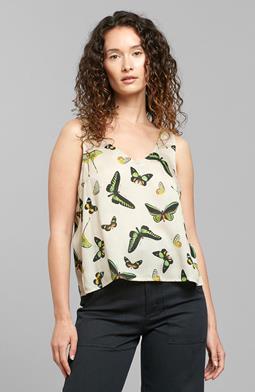 Tank Top Lolland Butterfly Off White