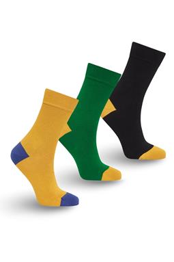 Socks Set 3x Punchy Box Black/Green/Gold