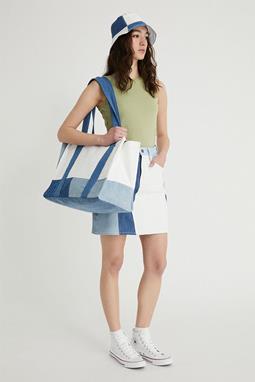 Shopping Bag Large Upcycled Denim Blue