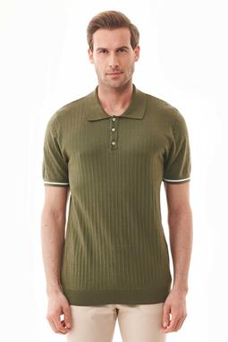 Polo Shirt Knit Khaki Green