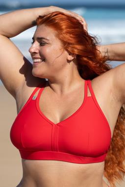 Sportliches Bikini-Oberteil Wild Red