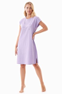Night Gown With Print Danveer Lavender Purple
