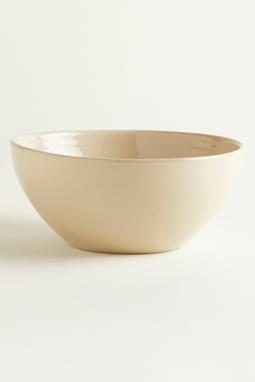 Large Bowl Transparent Beige