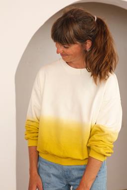 Sweatshirt Light Dip Dye Gelb