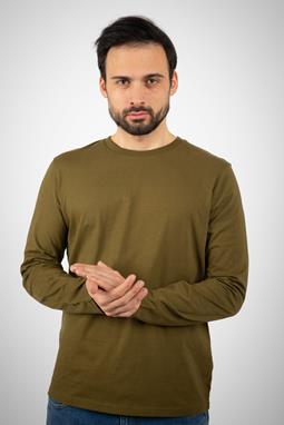 T-Shirt Long Sleeve Shuffler British Khaki Green