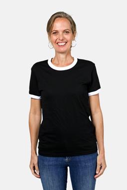 T-Shirt Ringer Black & White