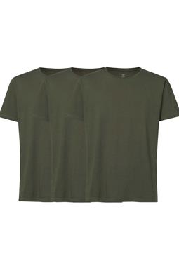 T-Shirt 3x Pack Moosgrün