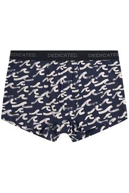 Boxershort Brushed Waves Donkerblauw