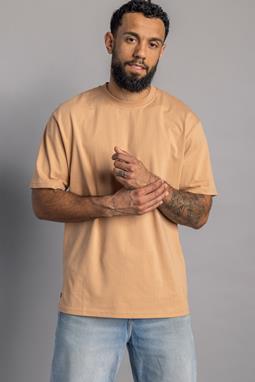 T-Shirt Premium Blank Übergröße Macchiato Braun