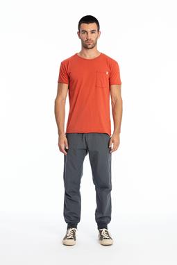 T-Shirt Rundhalsausschnitt Wild Pocket Terracotta Orange