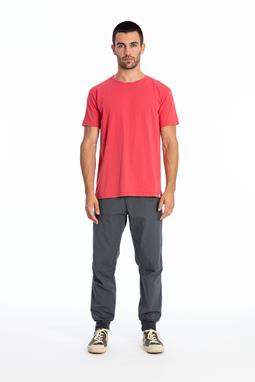 T-Shirt Basic Azur Elektrisch Rot