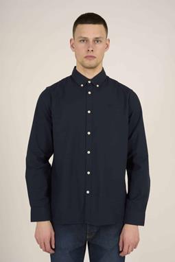Overhemd Kleine Uil Oxford Custom Tailor Donkerblauw