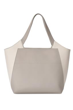 Shoulder Bag For Business Women Executive Bicolor Beige