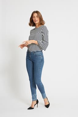 Skinny Jeans Olivia Lazer Sl Medium Blauw Denim