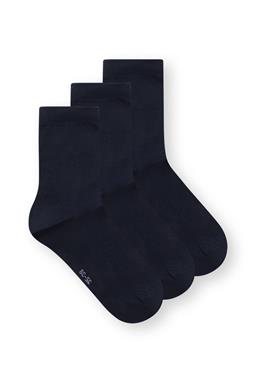 Mid Socks 3 Pack Midnight Blue