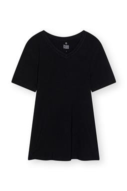 T-Shirt Slim V-Neck Black