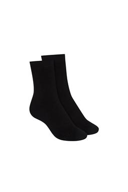 Warm Mid Socks 2 Pack Black