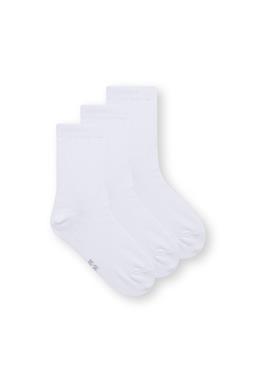 Mid Socks 3 Pack White