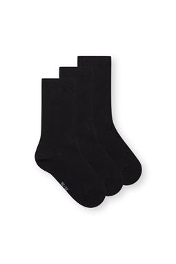 High Socks 3 Pack Black