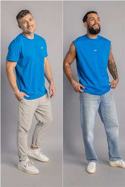 Set T-Shirt + Tanktop Fancy Blue