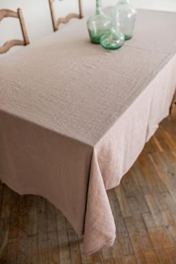 Linen Tablecloth Rosy Brown