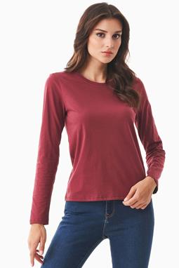 Long Sleeve Shirt Organic Cotton Red